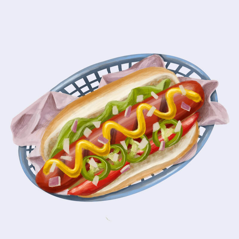 Hotdog illustration