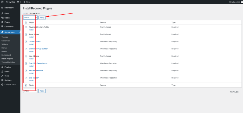 Azzle Wordpress Theme Documentation - Landscape Arts - Modern Full HD Collection
