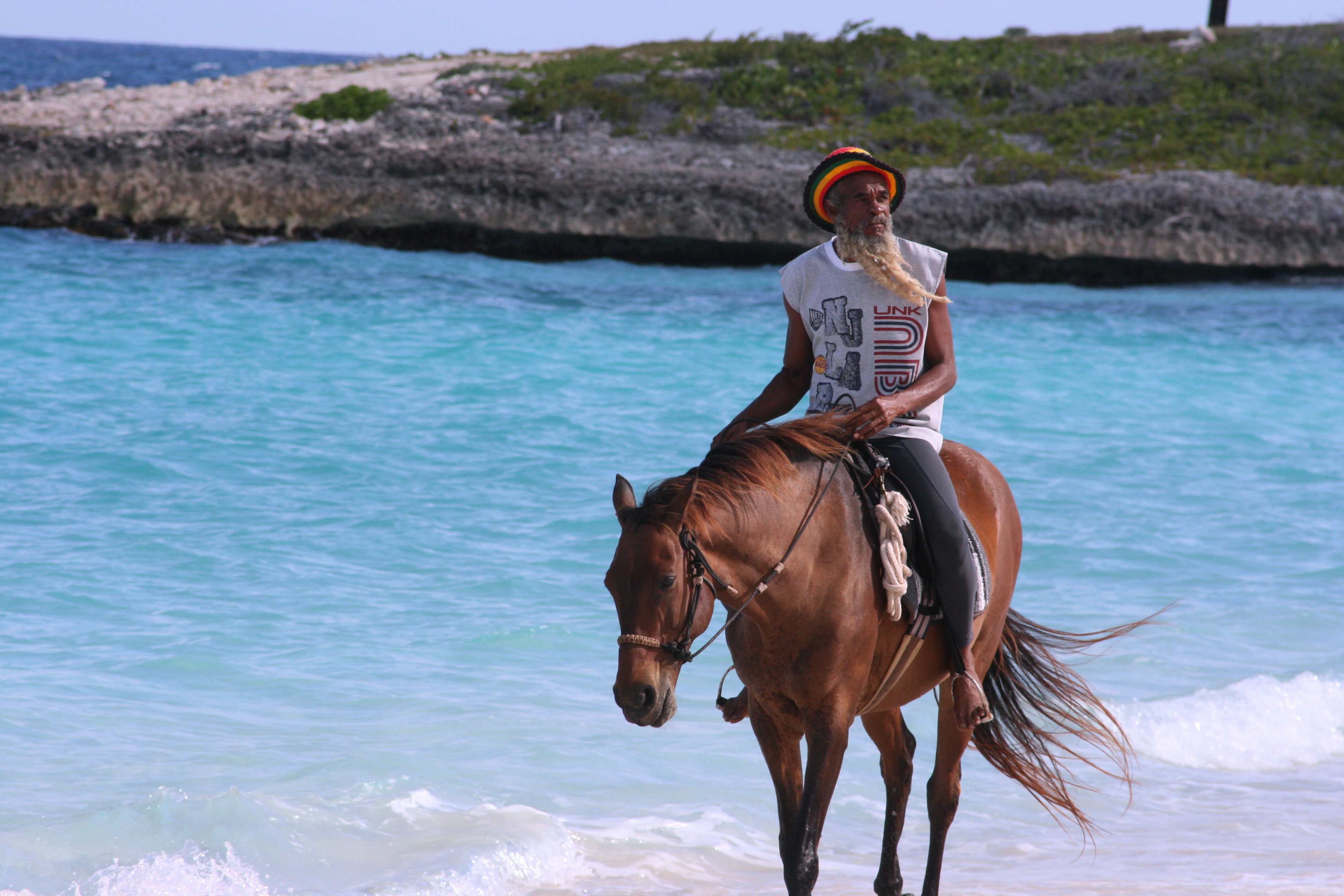 Rasta on Horse - Anguilla