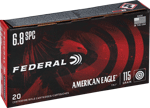 Federal FEDERAL AE 6.8 SPC 115GR FMJ