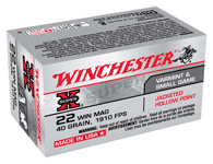 Winchester Ammunition WINCHESTER SUPER-X 22WMR 40GR