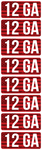 MTM MTM AMMO CALIBER LABELS 12GA