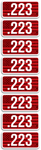 MTM MTM AMMO CALIBER LABELS 223