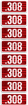 MTM MTM AMMO CALIBER LABELS 308