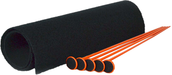 Gun Storage Solutions GSS SMALL RIFLE ROD KIT 5 ORNG