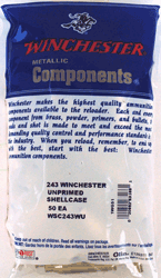 Winchester WINCHESTER UNPRIMED CASES 243
