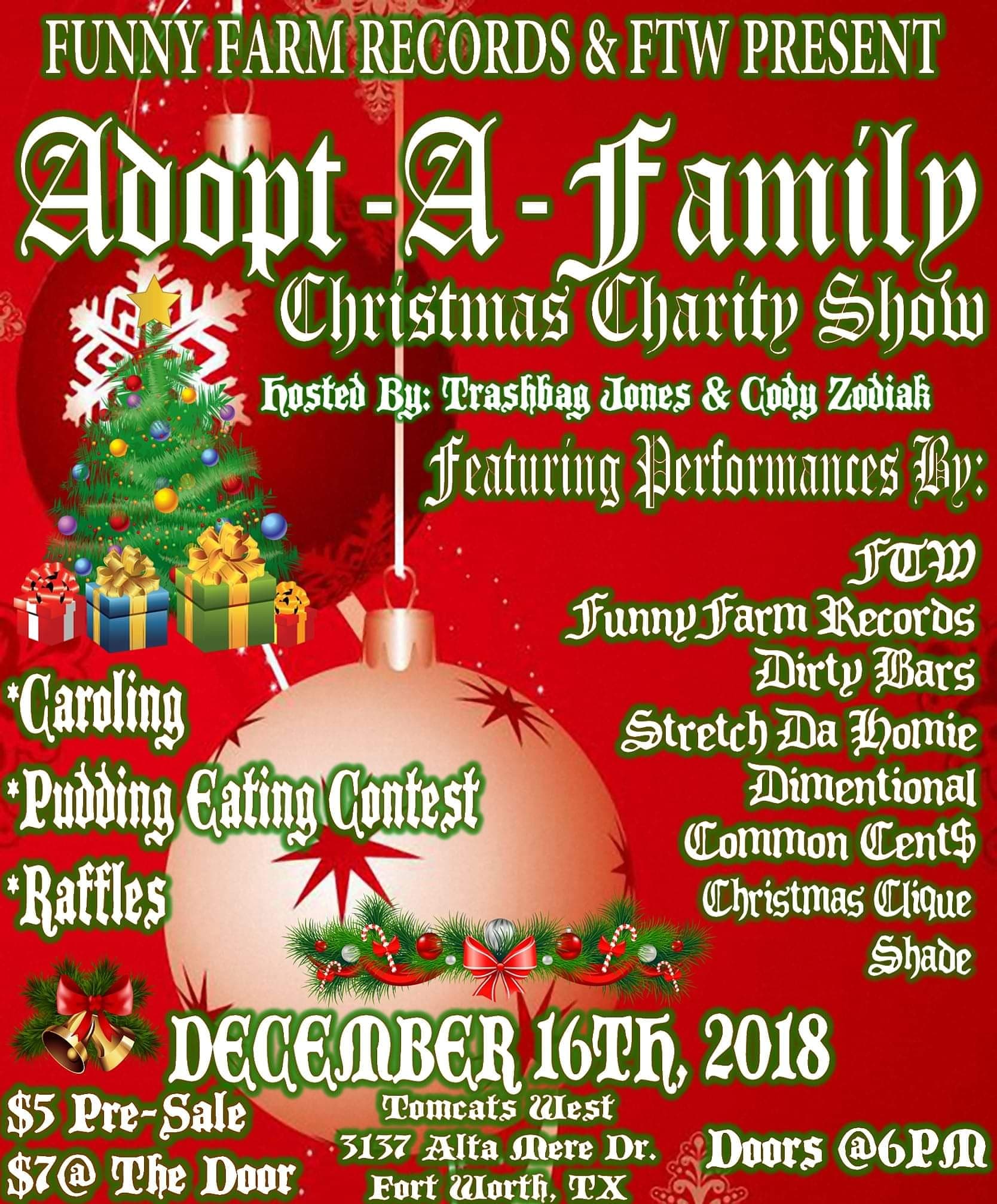 DFW’s “AdoptAFamily” Xmas Charity Show Announced! Faygoluvers