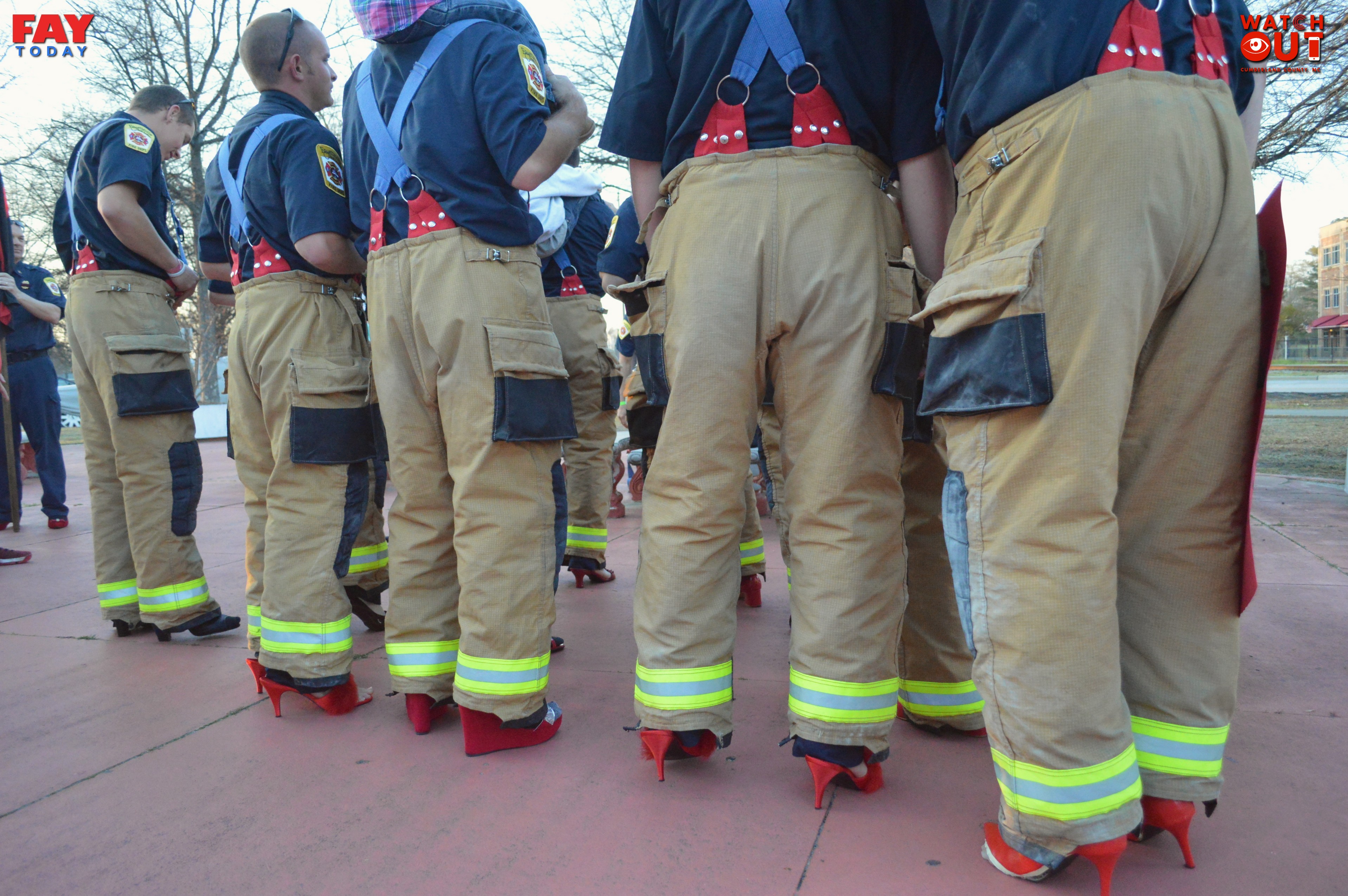 Fayetteville Fire Fighters on Andrews Rd after Tornado April 16