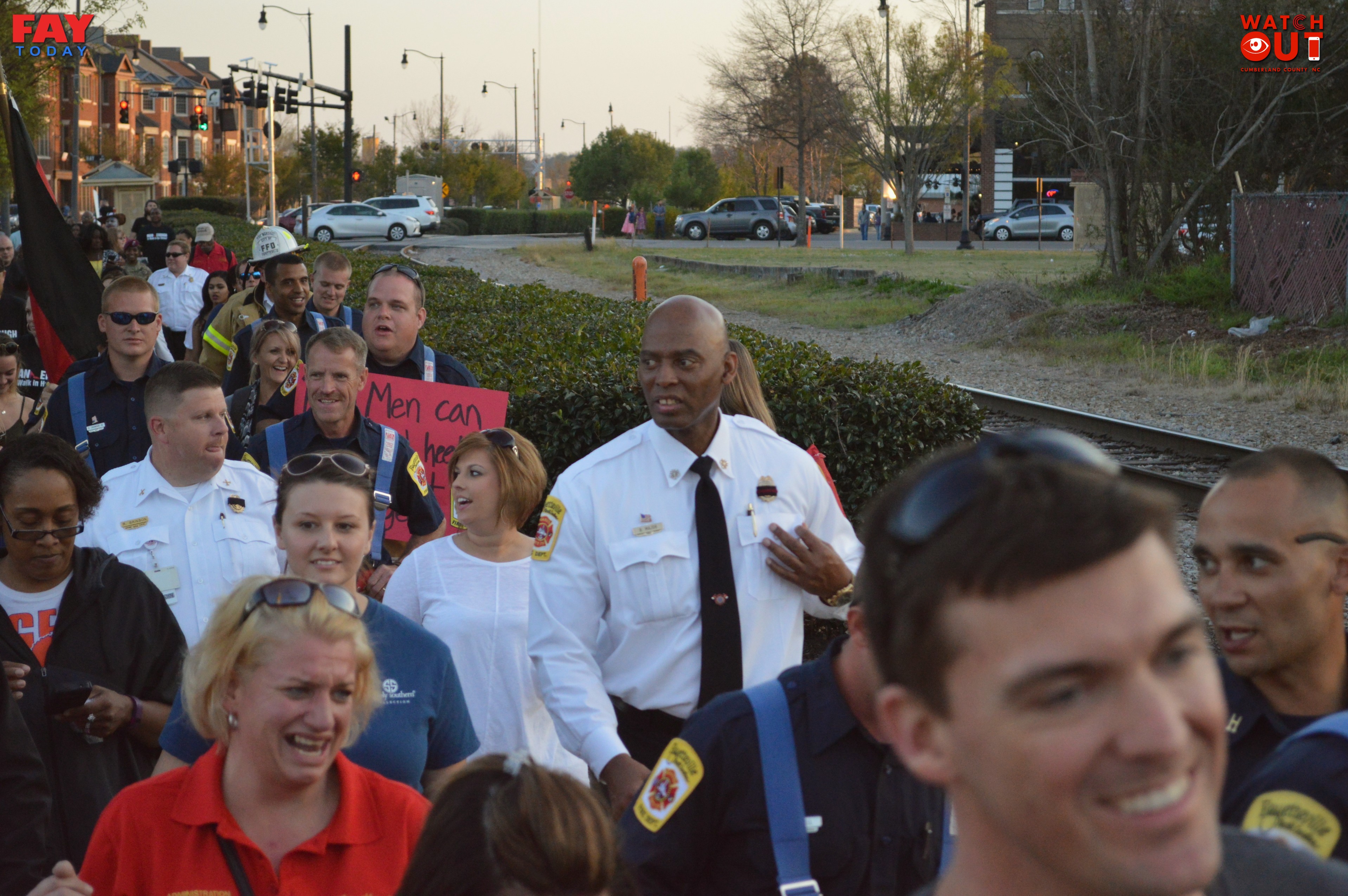 Fayetteville Fire Fighters on Andrews Rd after Tornado April 16