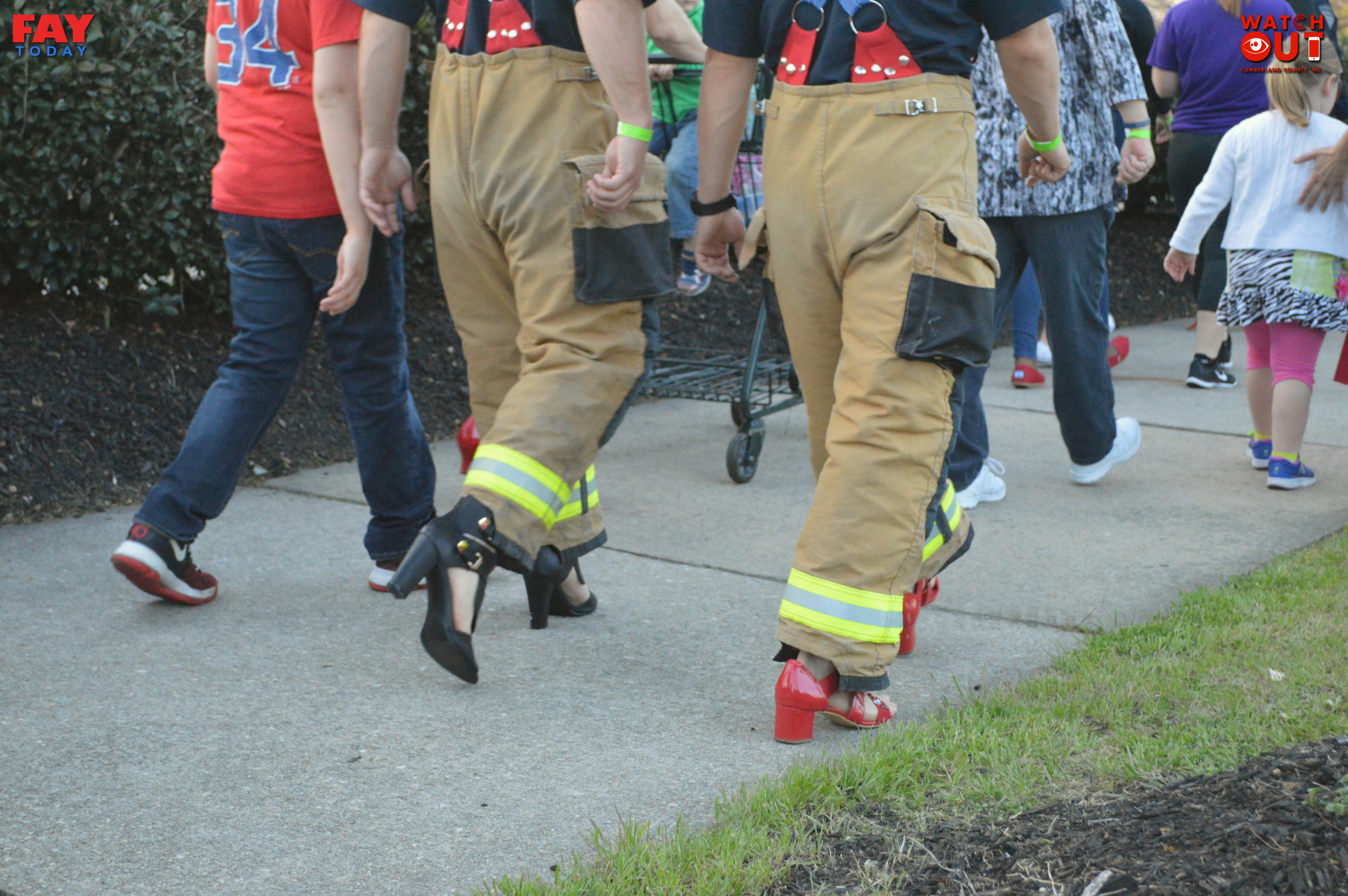 Fayetteville Fire Fighters on Andrews Rd after Tornado April 16