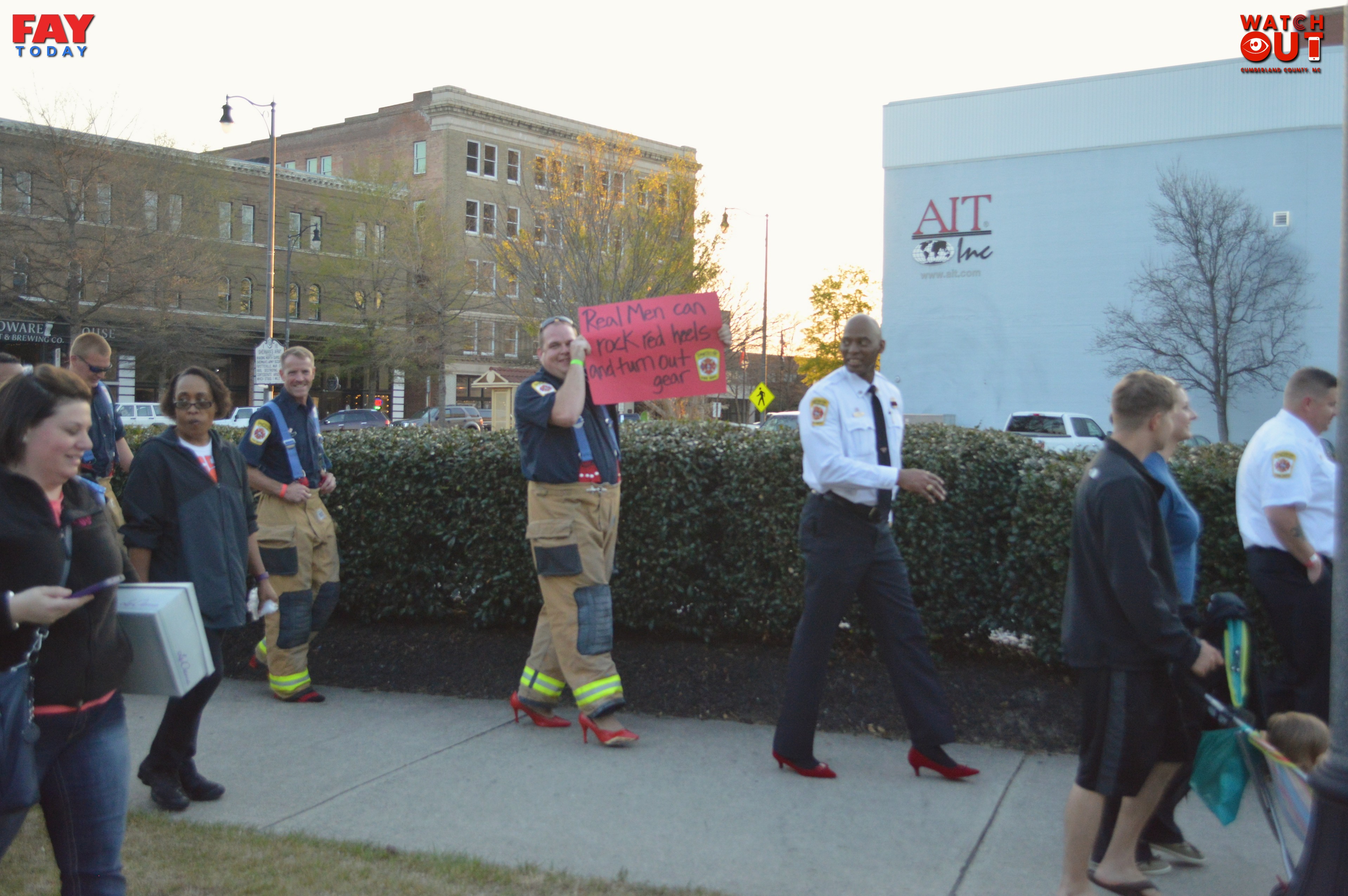 Fayetteville Fire Fighters on Andrews Rd after Tornado April 16