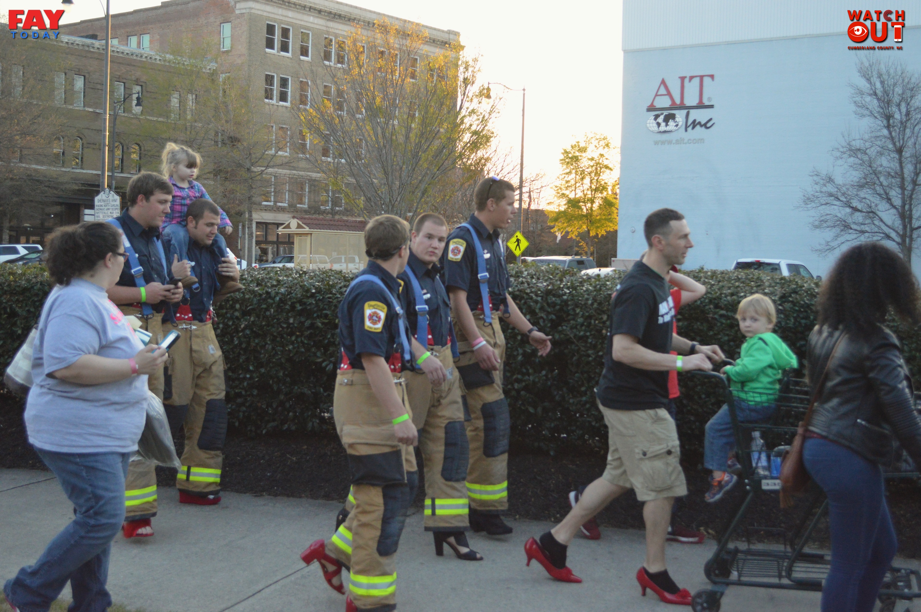 Fayetteville Fire Fighters on Andrews Rd after Tornado April 16