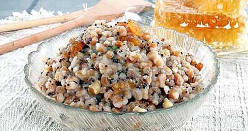 Как варится кутья. Кутья из риса с изюмом. Рецепт кутьи из риса с грецким…