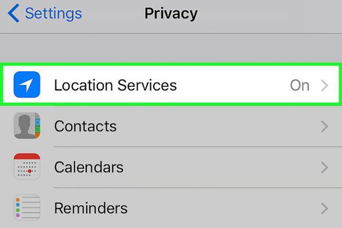 Как отключить геолокацию на Iphone