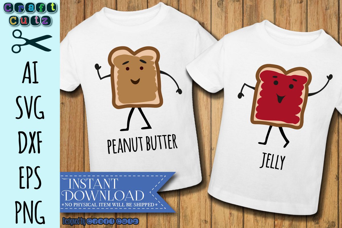 These are some of the images that we found within the public domain for your best friend shirt svg keyword. Peanut Butter and Jelly SVG, Best Friends, Matching Shirts ...