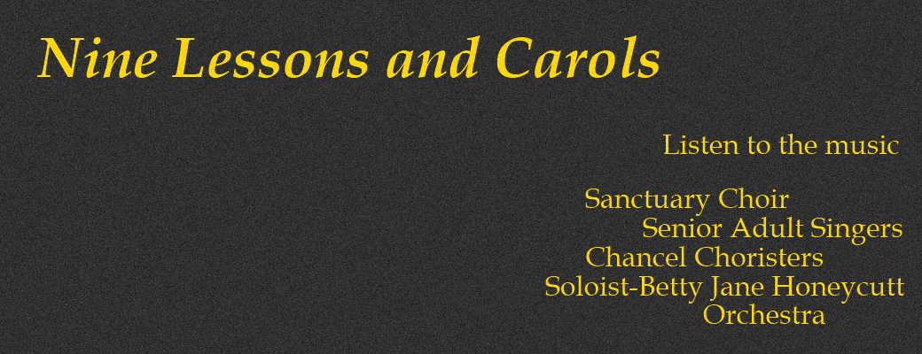 Nine Lessons & Carols 2013