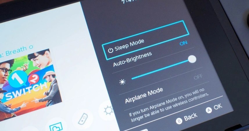 nintendo switch access menu