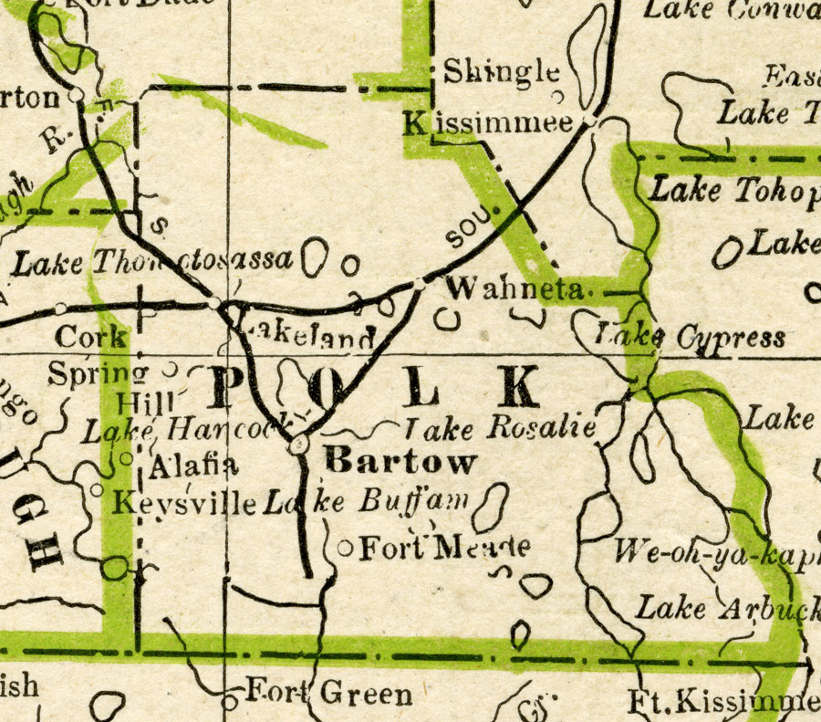 Map Of Polk County Florida F63 