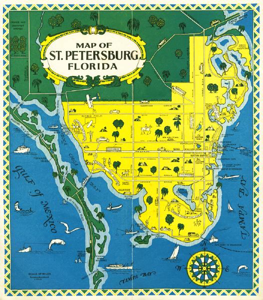 Printable Map Of St Petersburg Fl F9736 