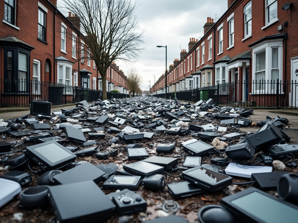 e-waste on streets