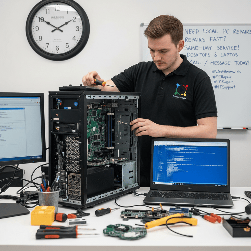 Computer Repair West Bromwich – Fast, Local & No-Fix-No-Fee from £29