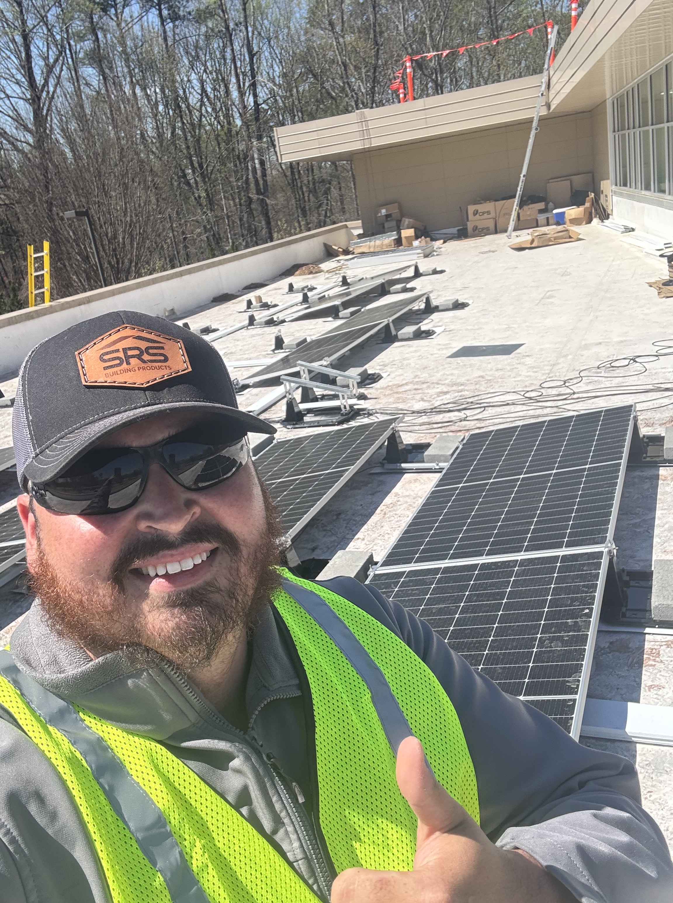 FCRS owner Joshuwa Jones on a recent Atlanta solar installation