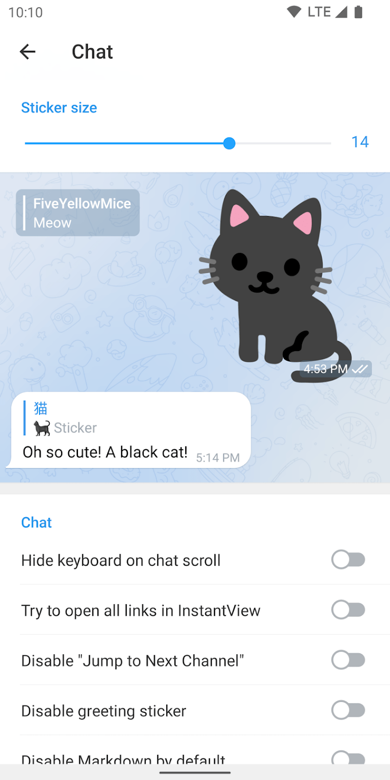 Nekogram X The Third Party Telegram Android App - Download Premium Gradient Image | 4K
