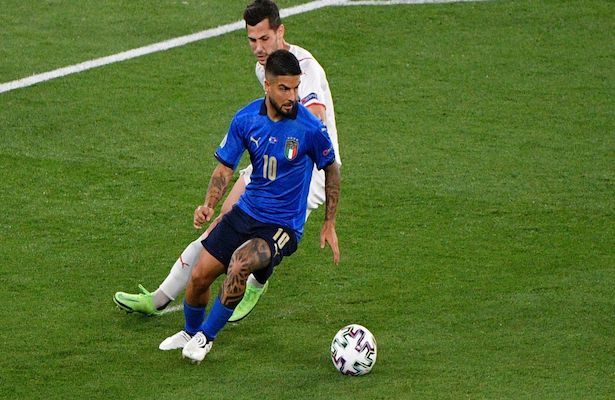 Insigne contento con Mancini