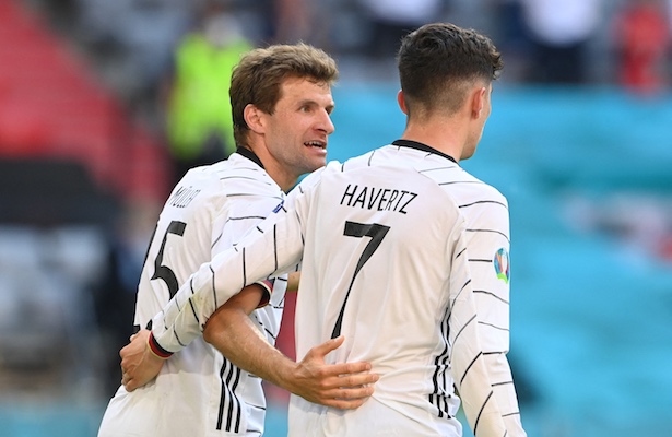 Thomas Müller después del triunfo