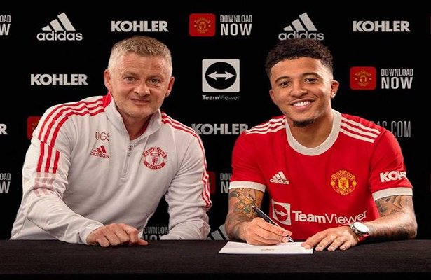 Sancho firmó con el Manchester United