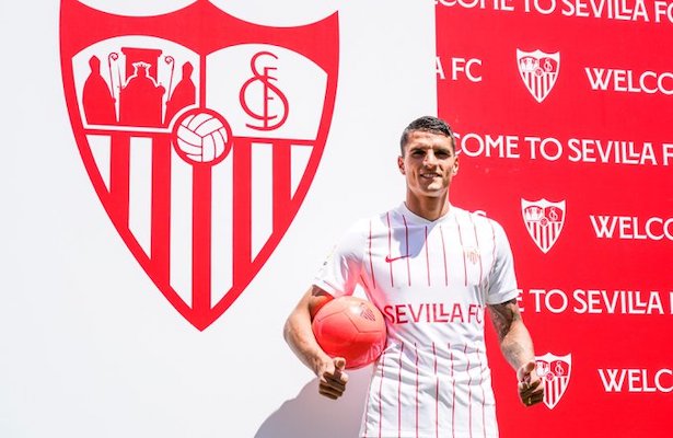 Lamela fue presentado con el Sevilla
