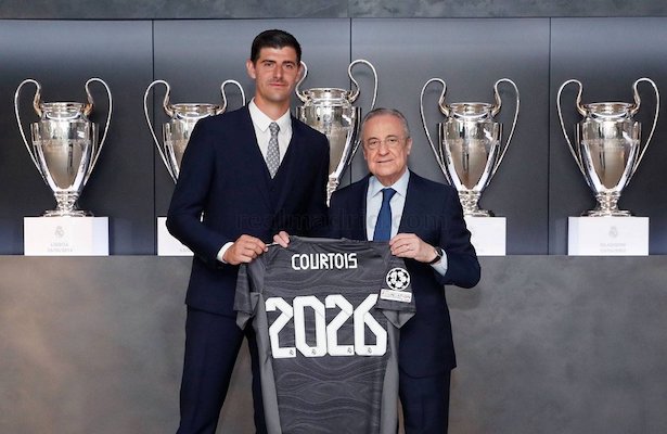 Courtois renovó con el Real Madrid