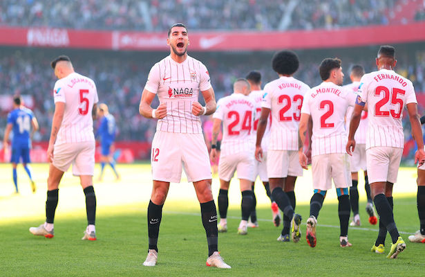 Rafa Mir le dio la victoria al Sevilla
