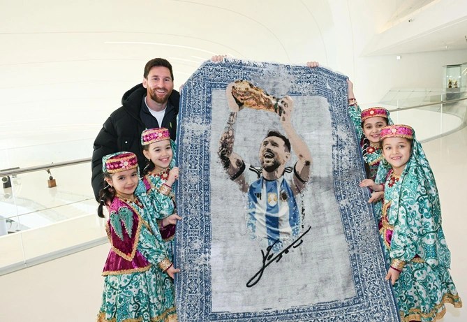 Messi de viaje
