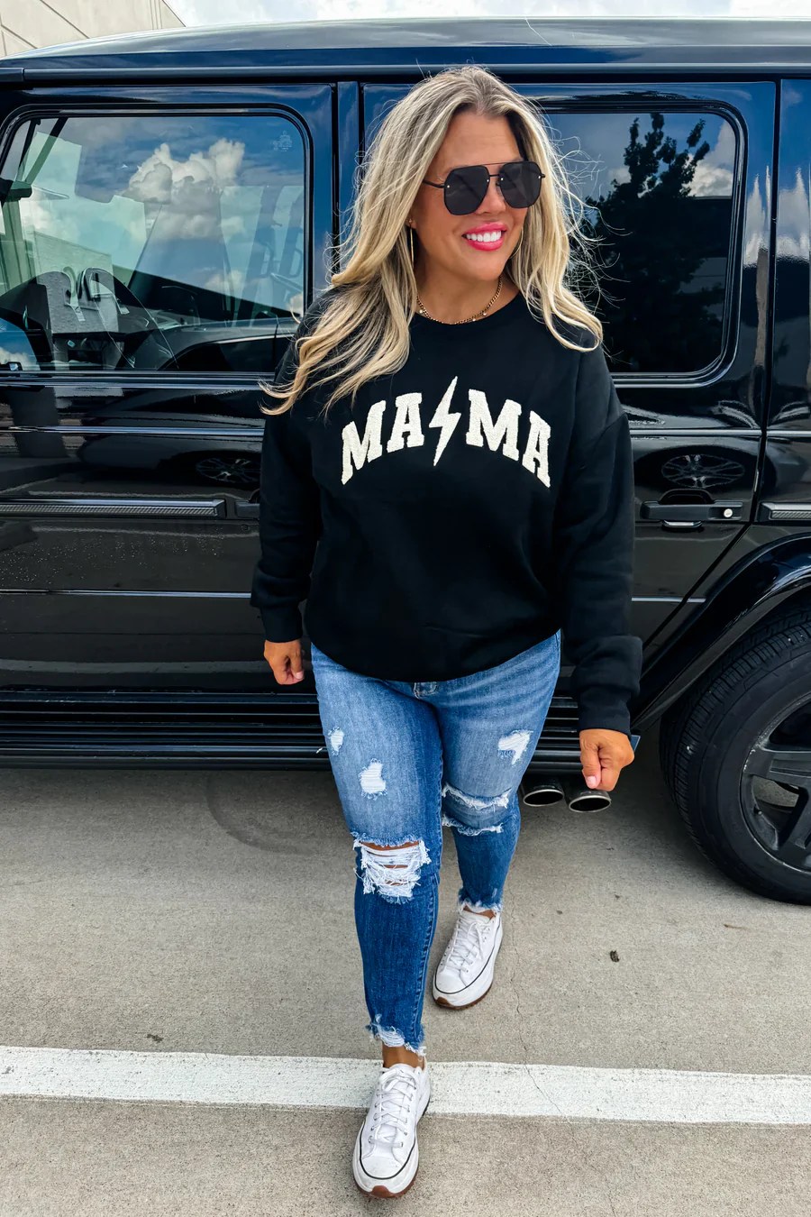 Mama Sweatshirt Fearlessly Styled