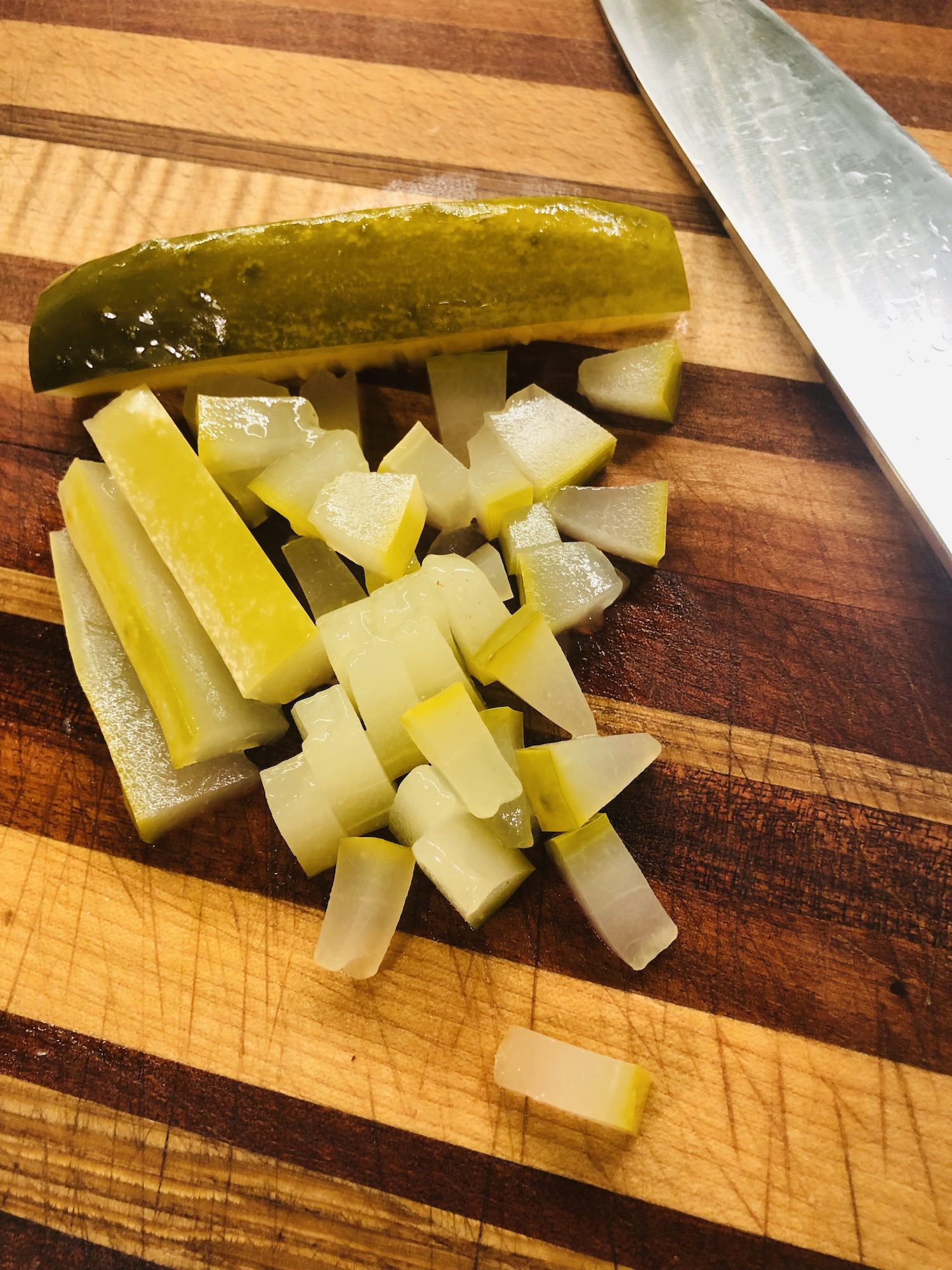 diced pickles