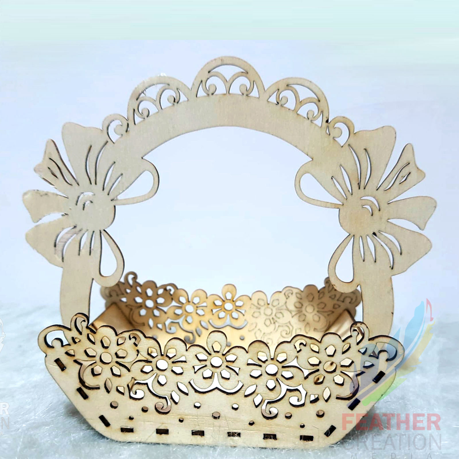 Cake Box Wooden Bucket feathercreation