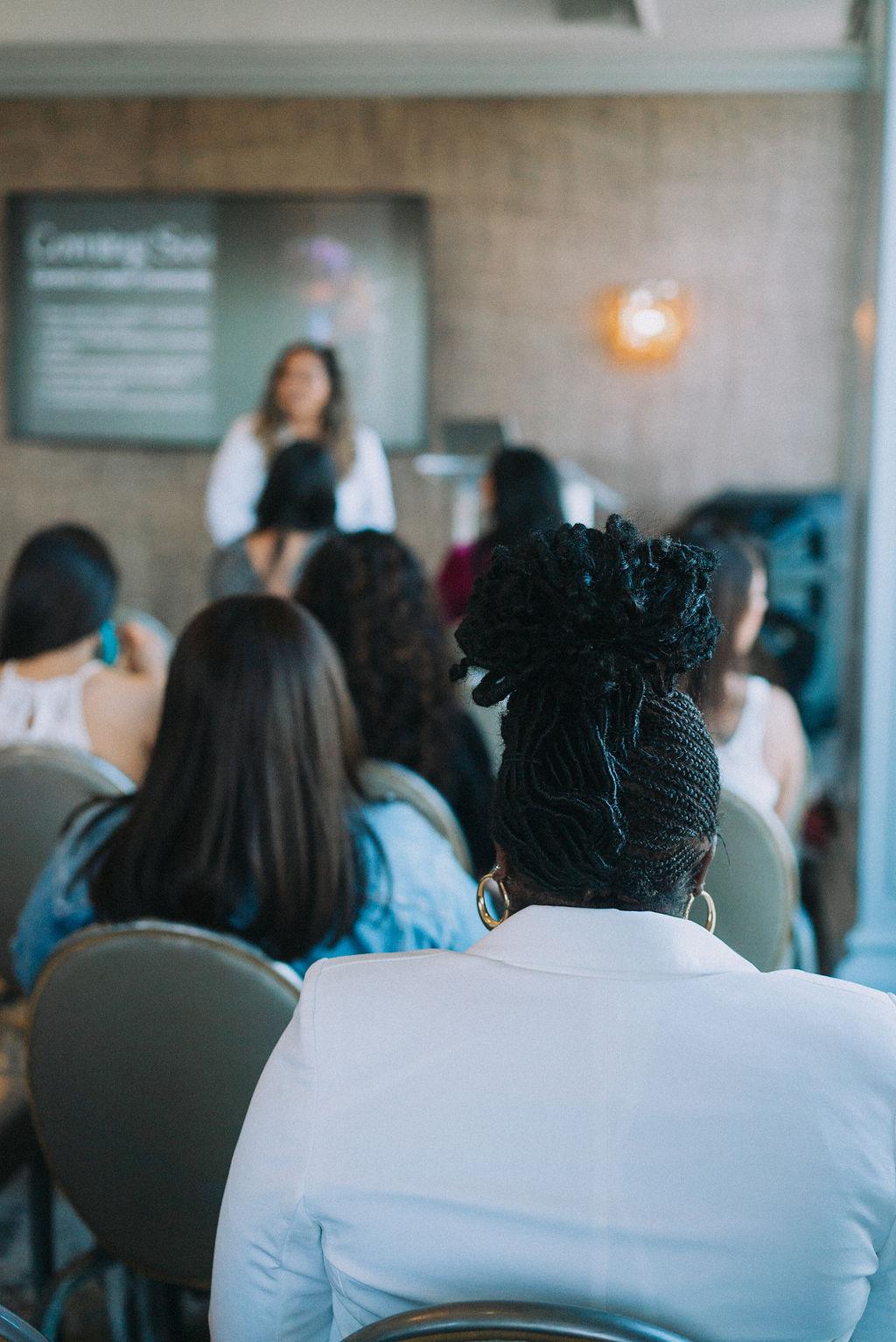 Attendees connecting at an event
