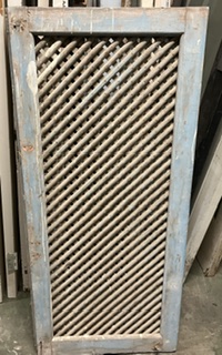 Single timber screen, angled sides, W 585 x H 1295 x D 43mm (D359) $135