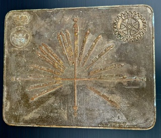 City of Burnside solid brass navigational plaque, 47cm x 37cm (RR297) $440 salvaged vintage recycled, demolition, reproduction, restoration, home renovation secondhand, used , original, old, reclaimed, heritage, antique, victorian, art nouveau edwardian georgian art deco