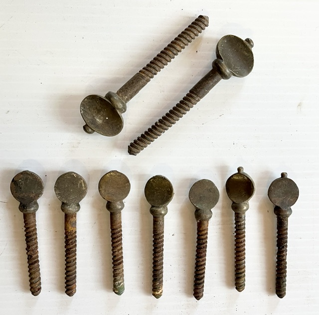 Lovely old screw in window locks, 7x 70mm H, 2x 90mm H (H774) $10 each salvaged vintage recycled, demolition, reproduction, restoration, home renovation secondhand, used , original, old, reclaimed, heritage, antique, victorian, art nouveau edwardian georgian art deco