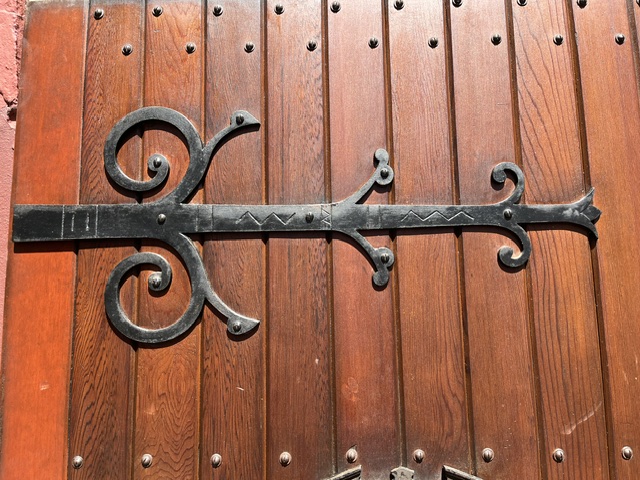 Looking to make a grand entrance? Detail of large proportion solid polished timber entrance door, H 2085 x W 1163 x D 50mm (D379) $1400 salvaged vintage recycled, demolition, reproduction, restoration, home renovation secondhand, used , original, old, reclaimed, heritage, antique, victorian, art nouveau edwardian georgian art deco