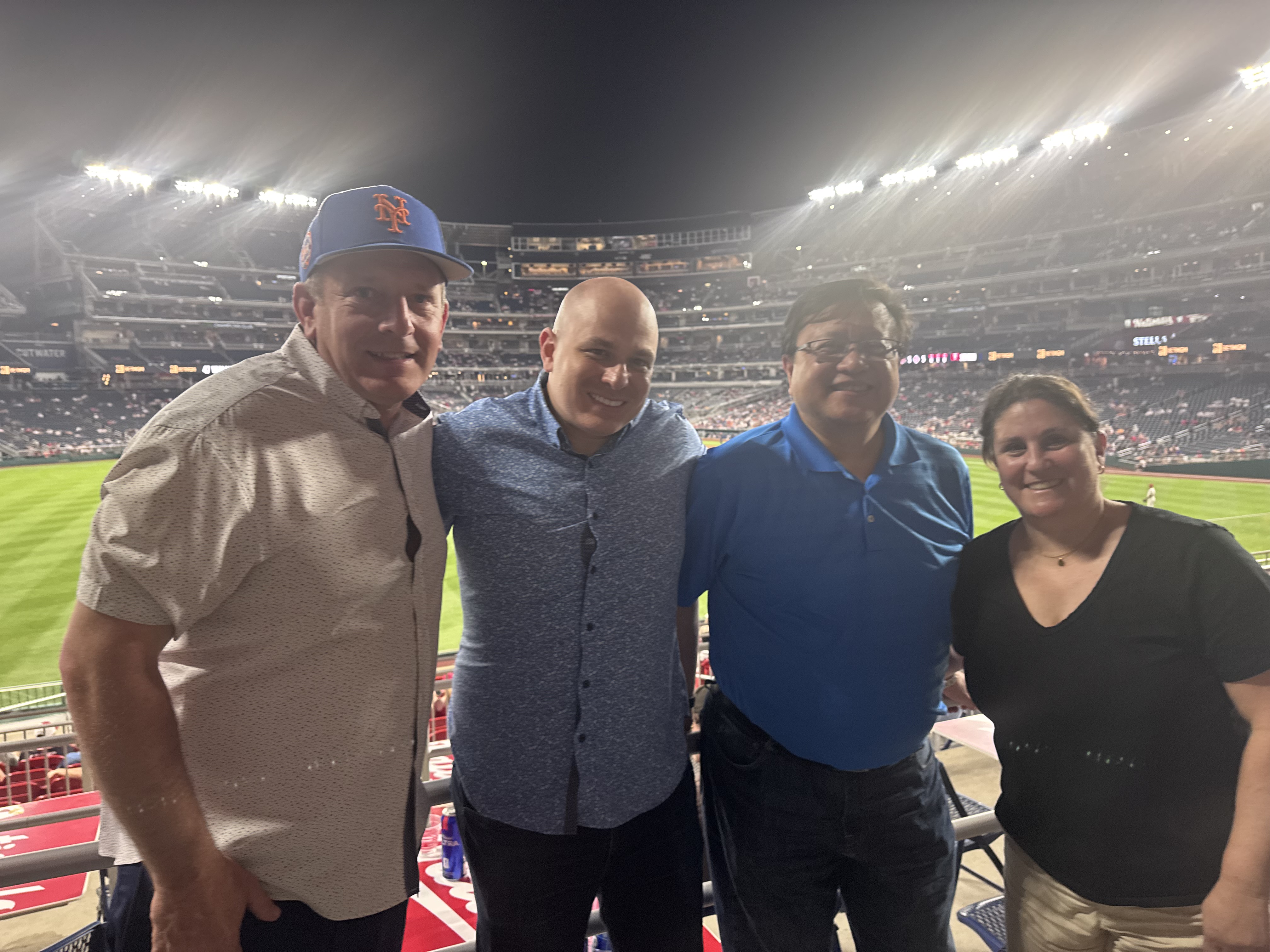 Fedstack team at a baseball game