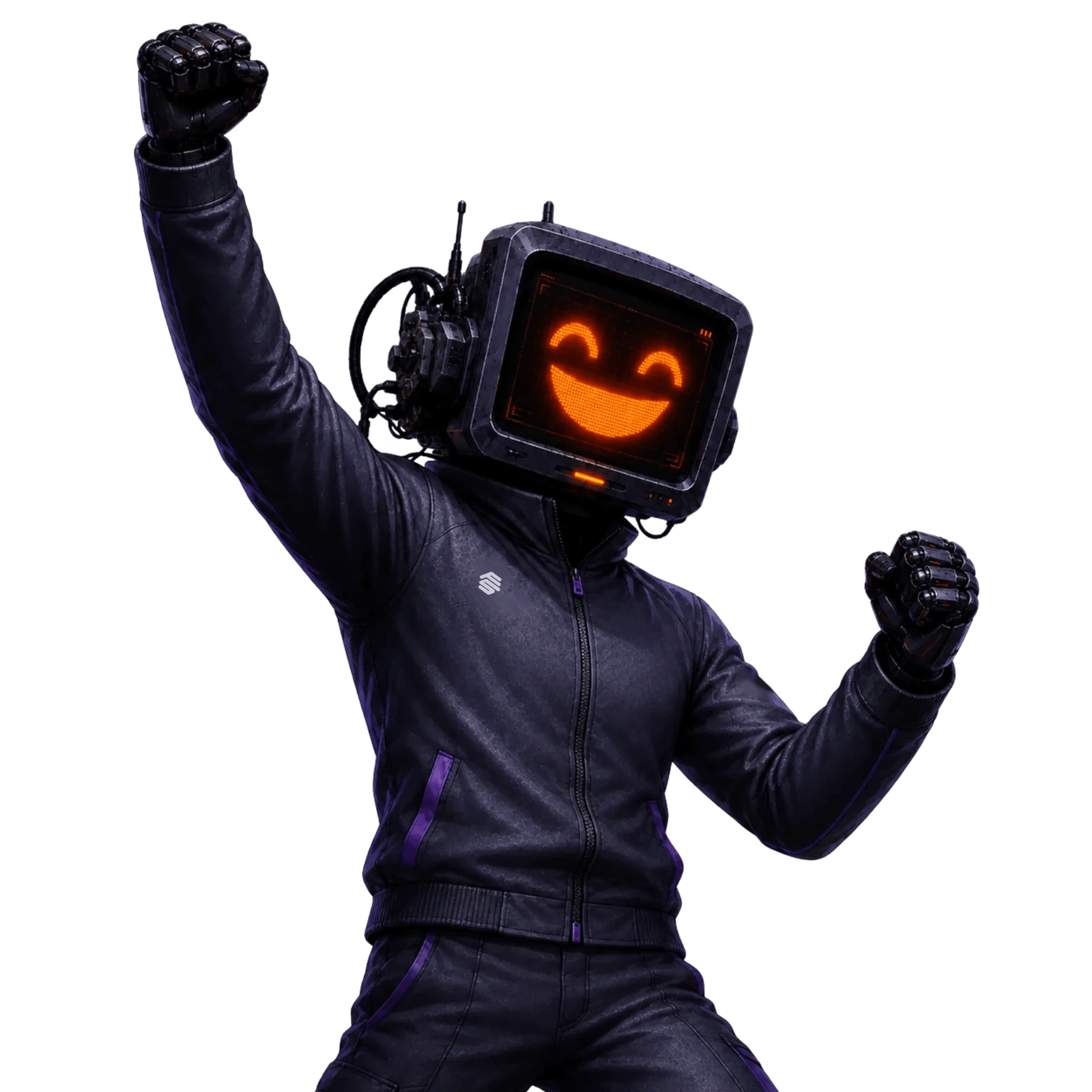 Fedstack robot mascot waving