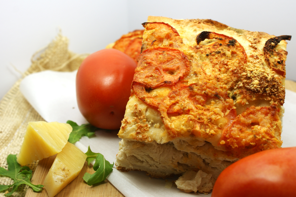 Tomato Parmesan and Sage Focaccia