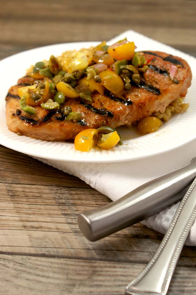 Pork Chops With Tapenade 
