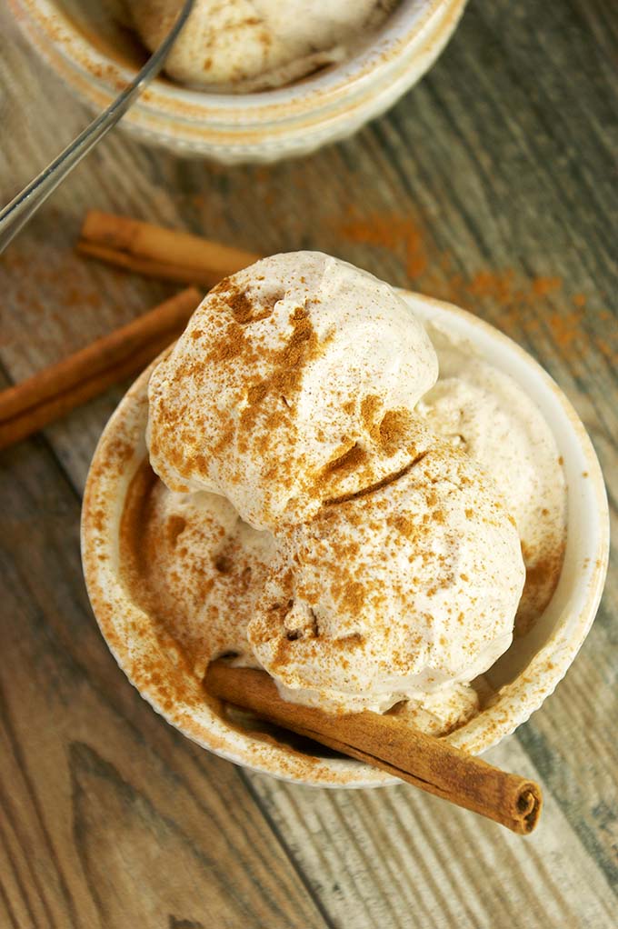 no churn cinnamon ice cream 