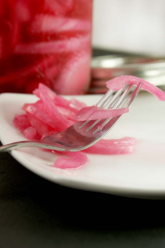 pickled red onions