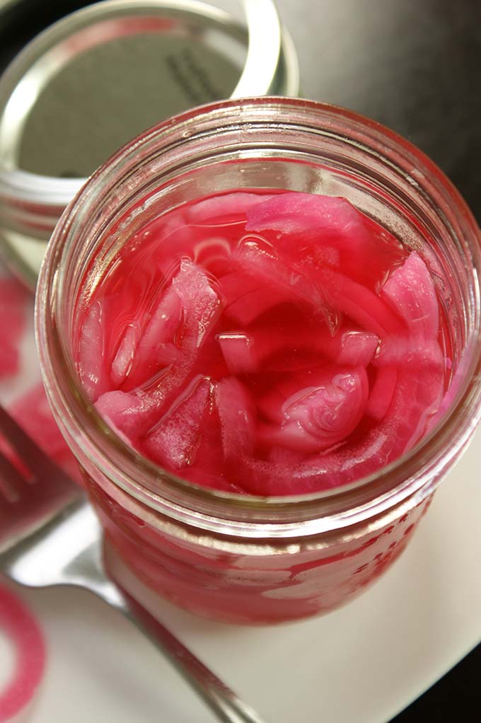 pickled red onions