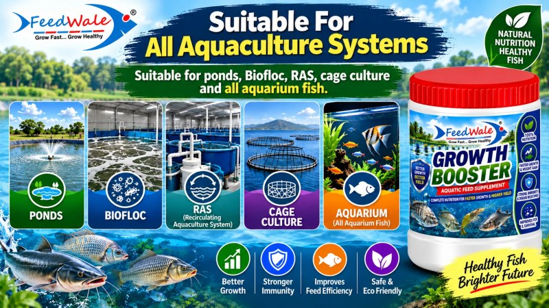 FeedWale Growth Booster for Biofloc Fish Farming